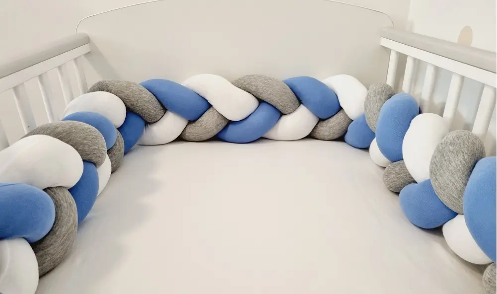 Pamut fonott rácsvédő kék szürke fehér színben