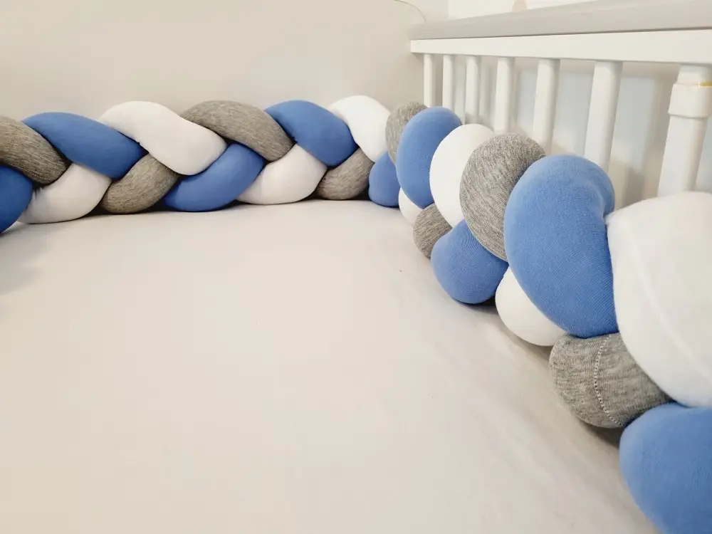 Pamut fonott rácsvédő kék szürke fehér színben