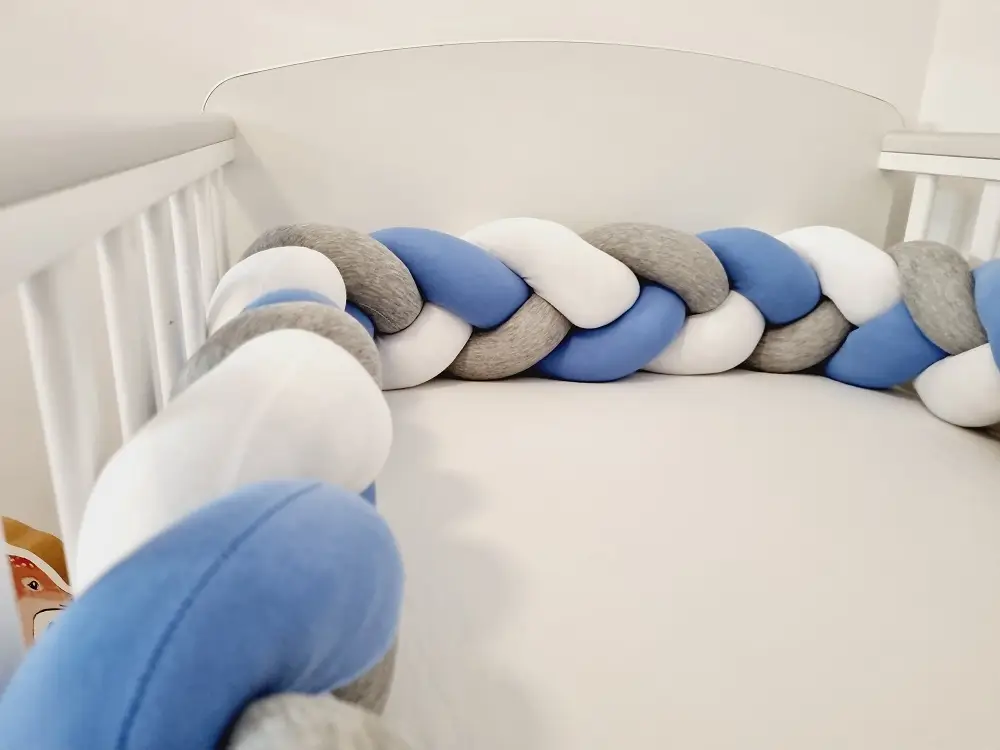 Pamut fonott rácsvédő kék szürke fehér színben