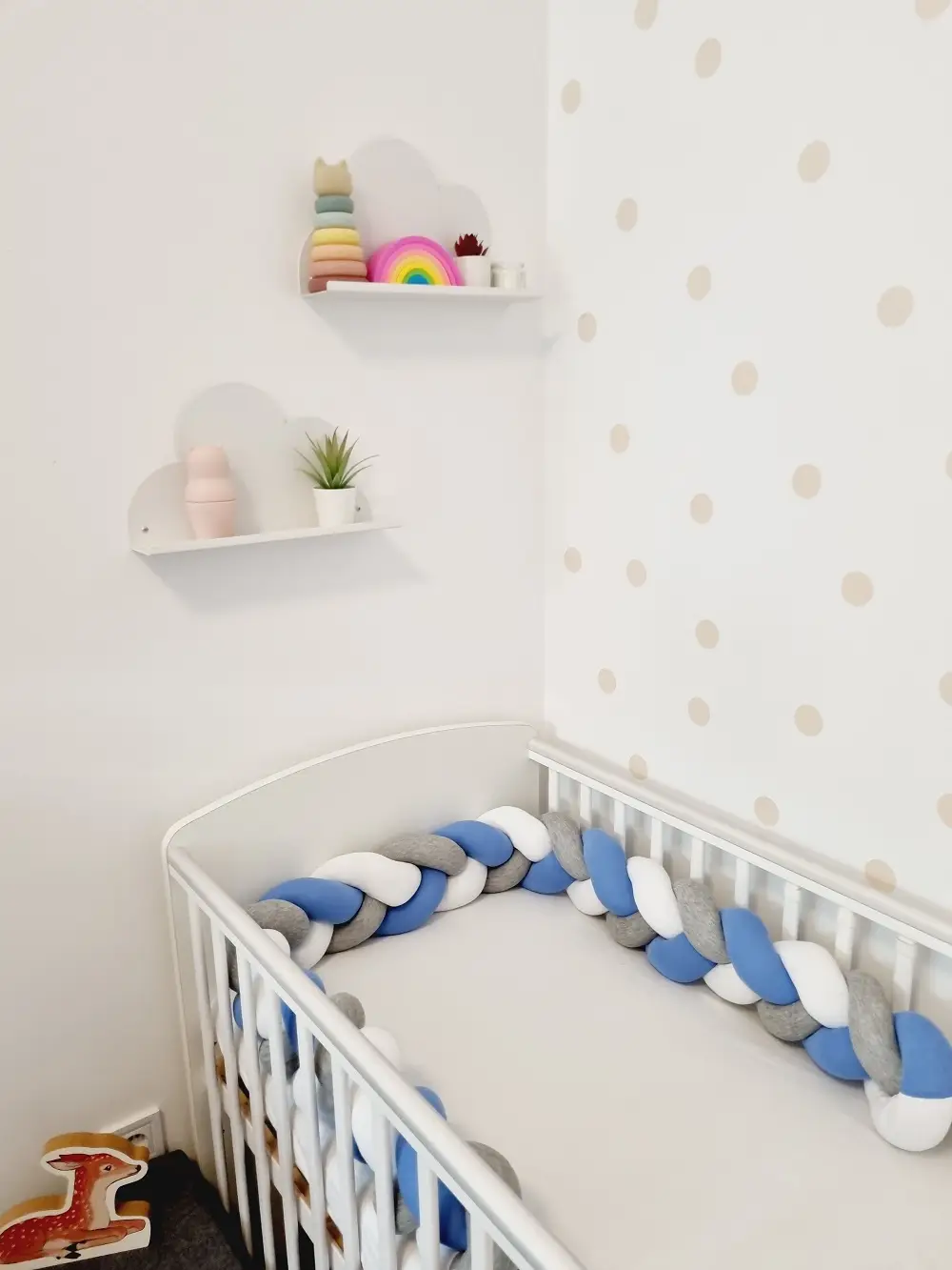 Pamut fonott rácsvédő kék szürke fehér színben