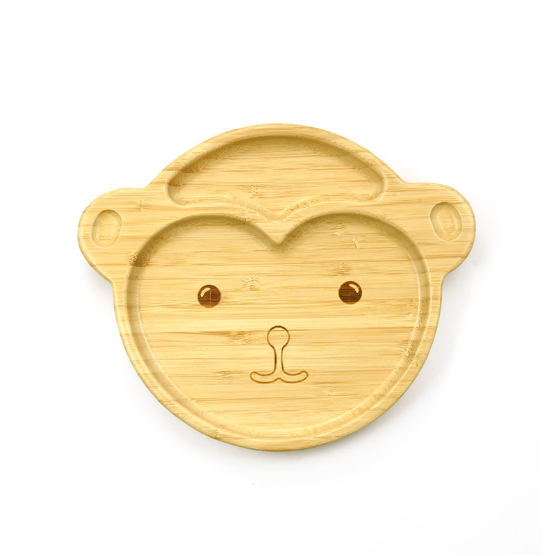 Bambusz babatányér - majom