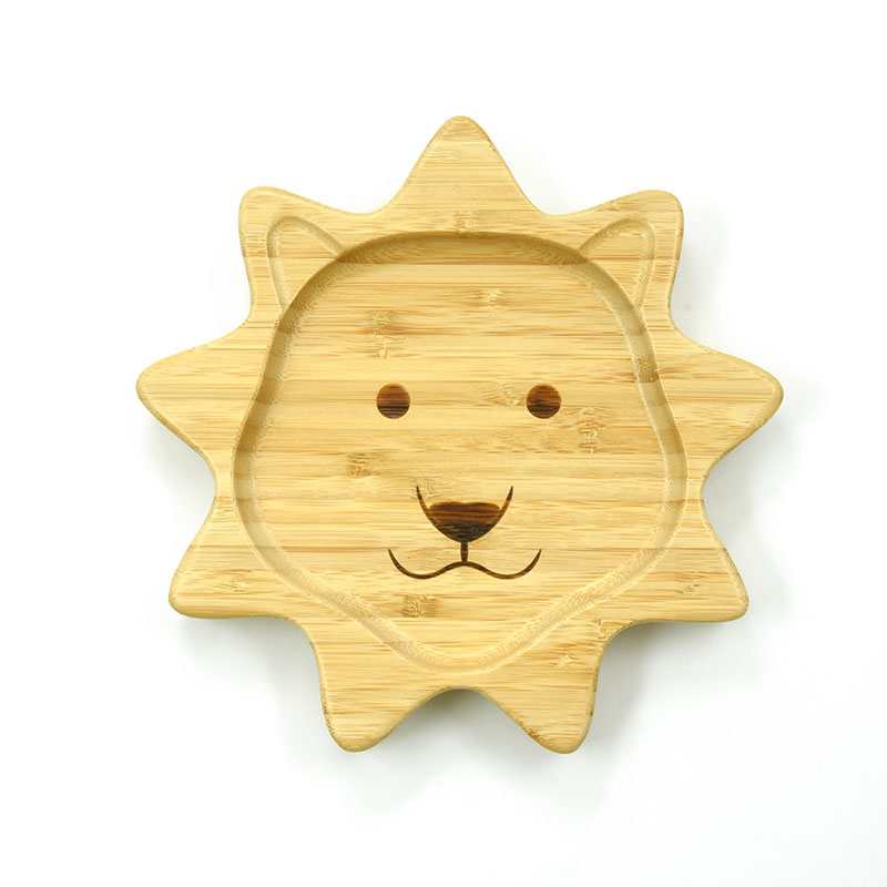 Bambusz babatányér - oroszlán