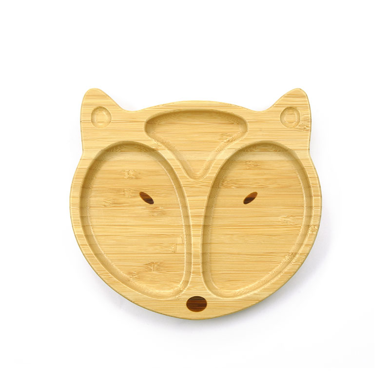 Bambusz babatányér - róka