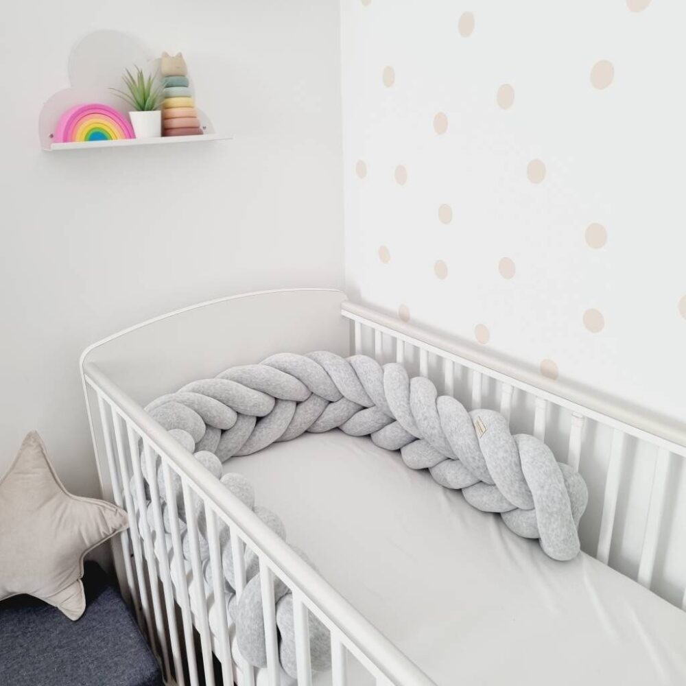 Halszálka mintás fonott rácsvédő szürke