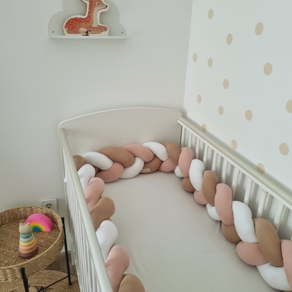 Fonott rácsvédő lazac barna fehér színben