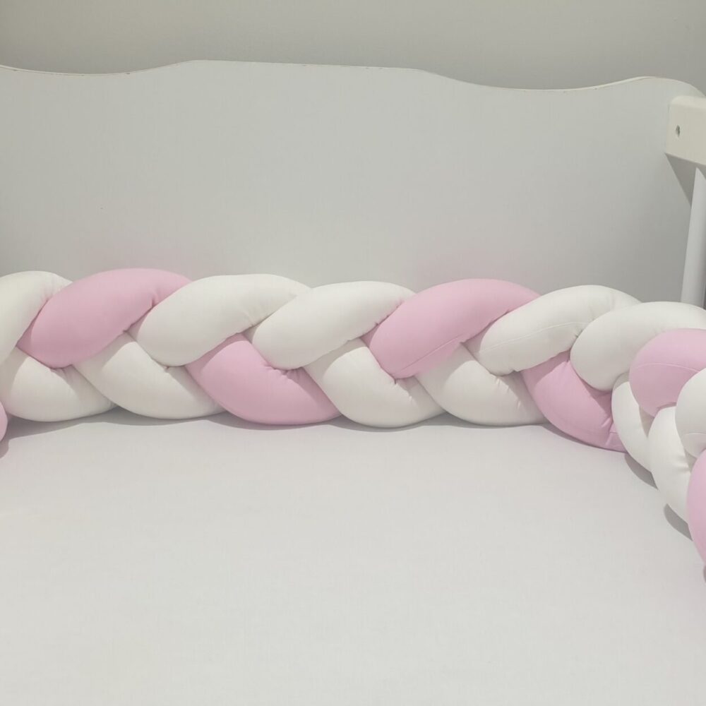 Fonott rácsvédő fehér és rózsaszín színben