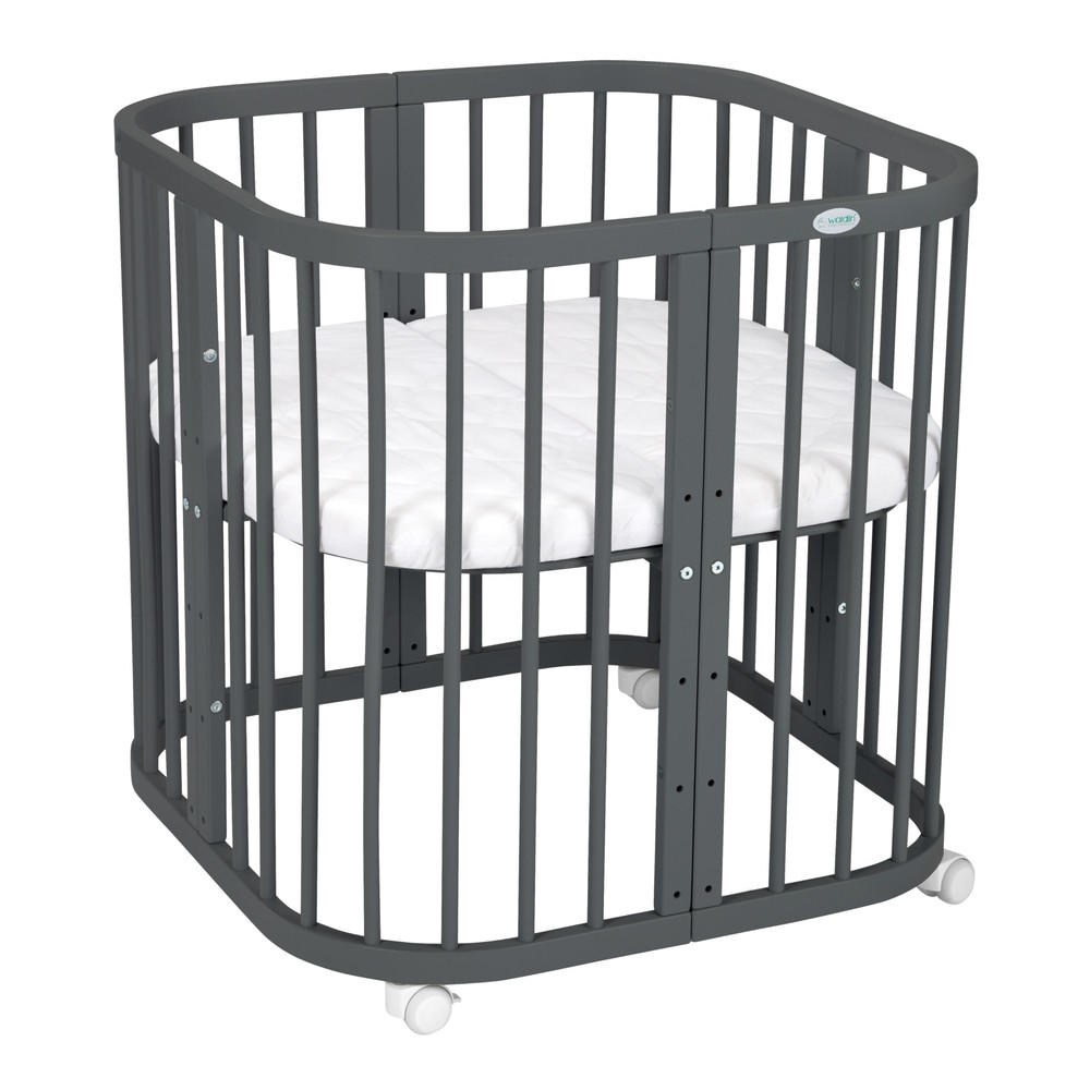 7in1 babaágy antracit színben