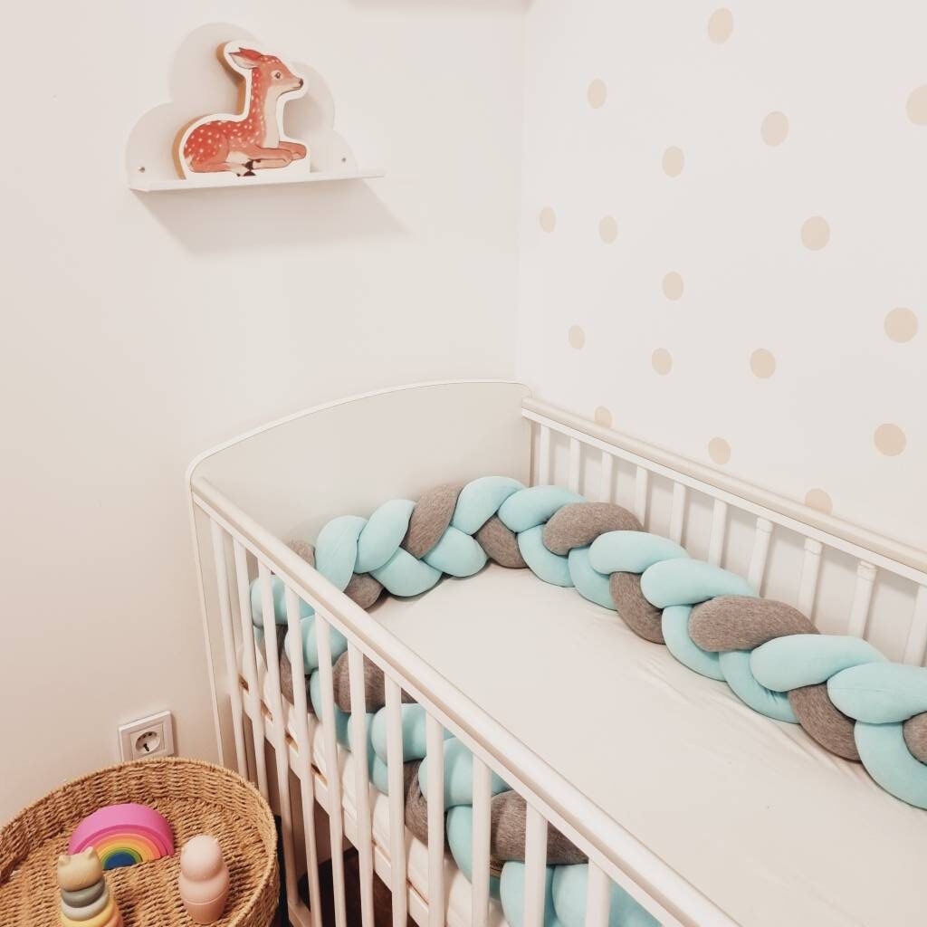 Menta szürke pamut fonott rácsvédő