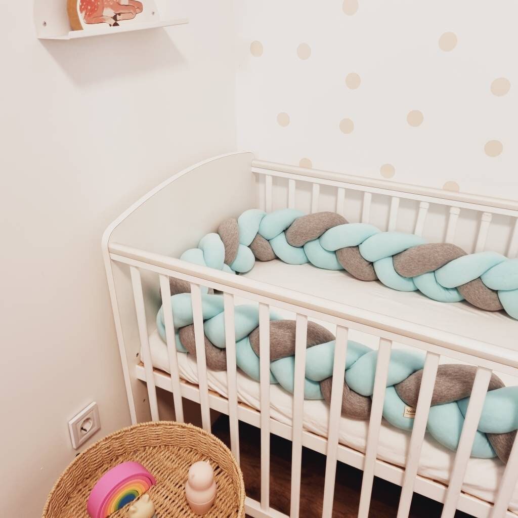 Menta szürke pamut fonott rácsvédő